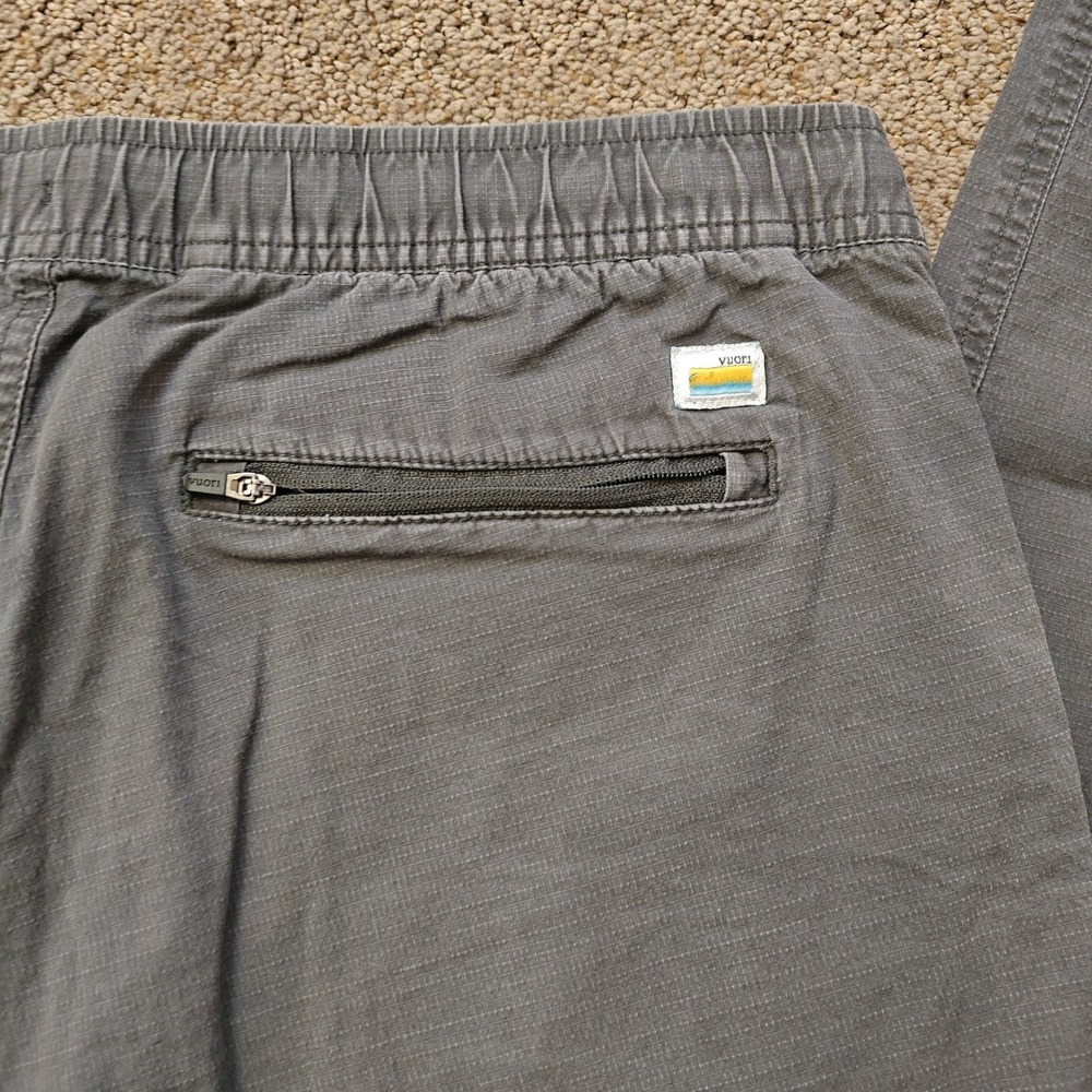 Vuori Ripstop Pant Mens XL Charcoal Grey Organic Cotton Stretch V412 Hiking - Picture 2 of 14
